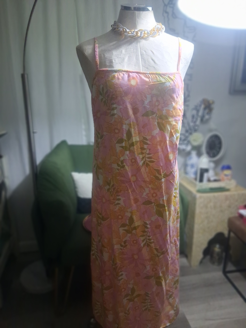 Billabong Pink and Peach Floral Dress